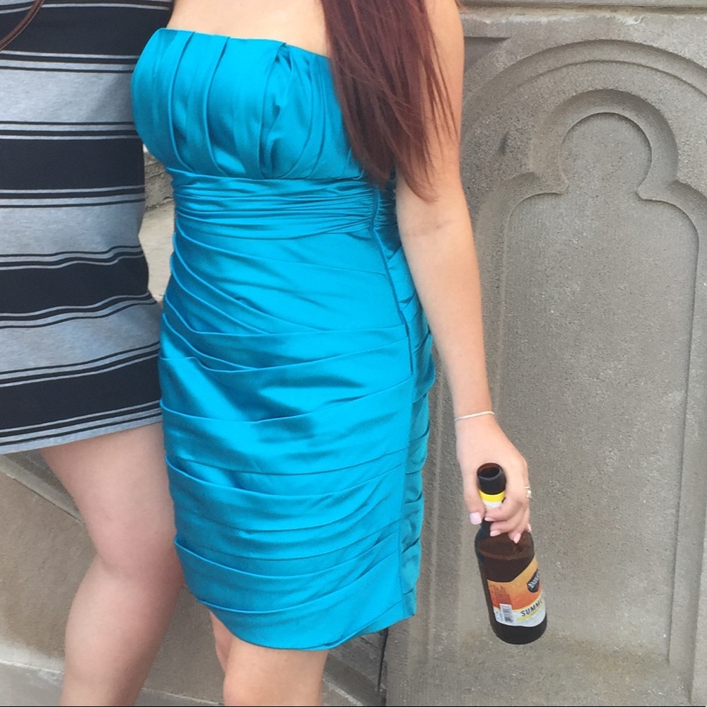 Blue cocktail dress